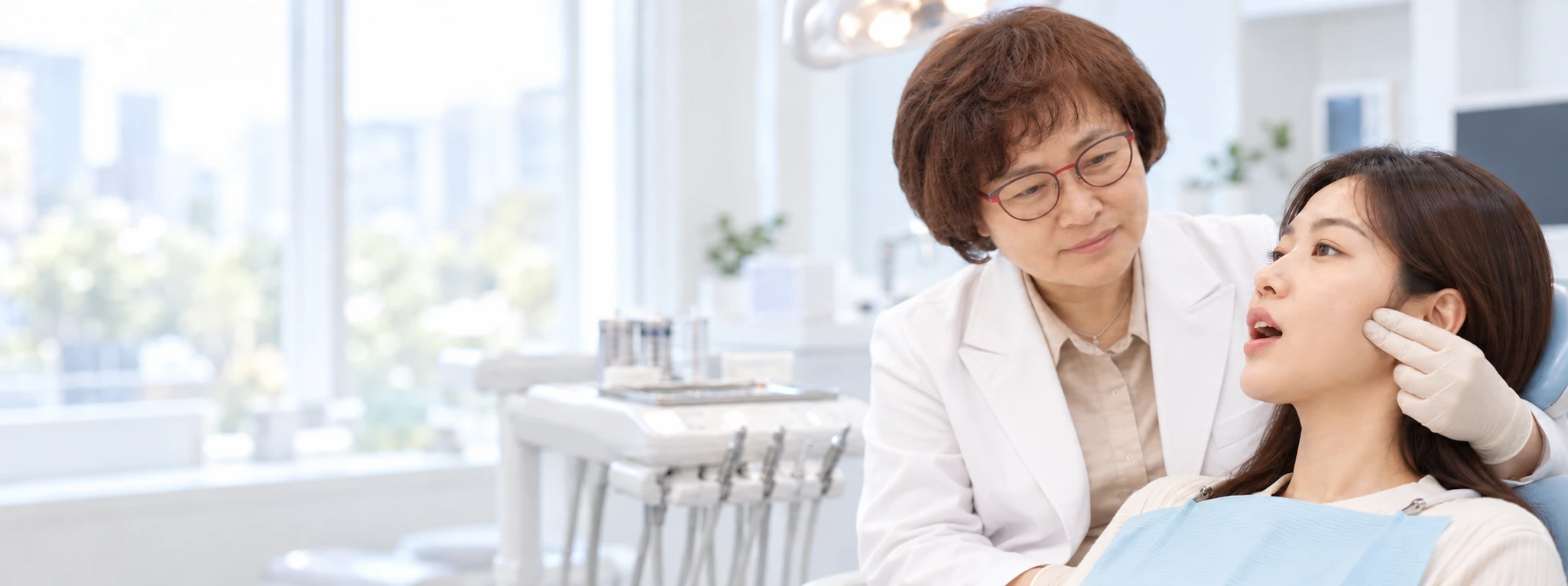 턱관절 안내를 위한 AI 생성 연출 이미지